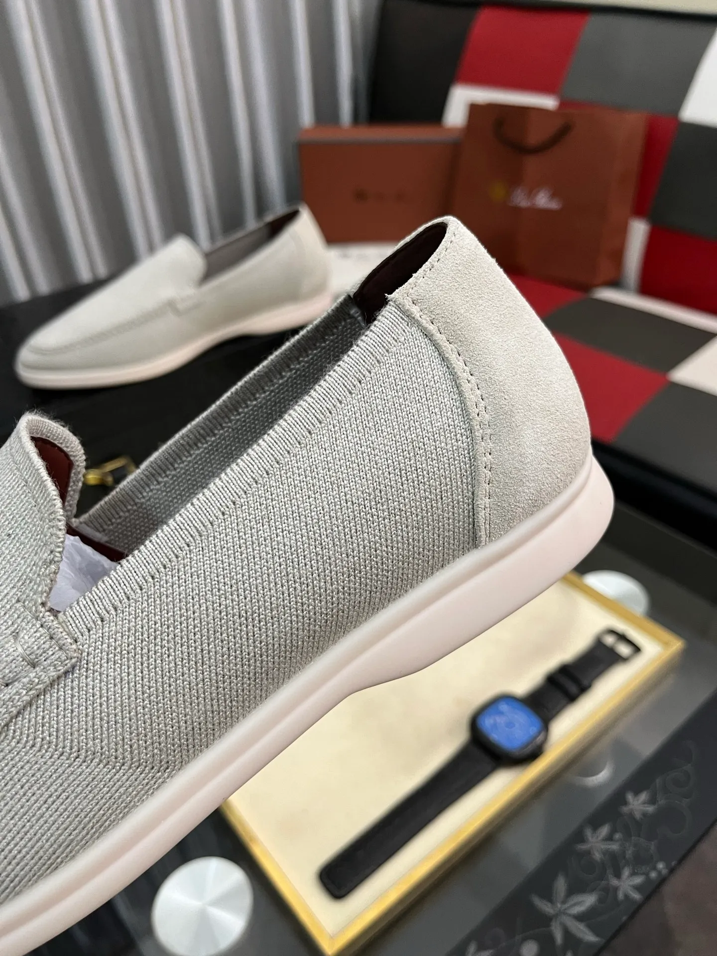 Men's men's shoes💰420⌚️⌚️Loro*Piana pure original 2025 soft and comfortable LP deerskin flat-soled casual star's same style slip-on Loaf men's shoes, size: 38-446️⃣colors available